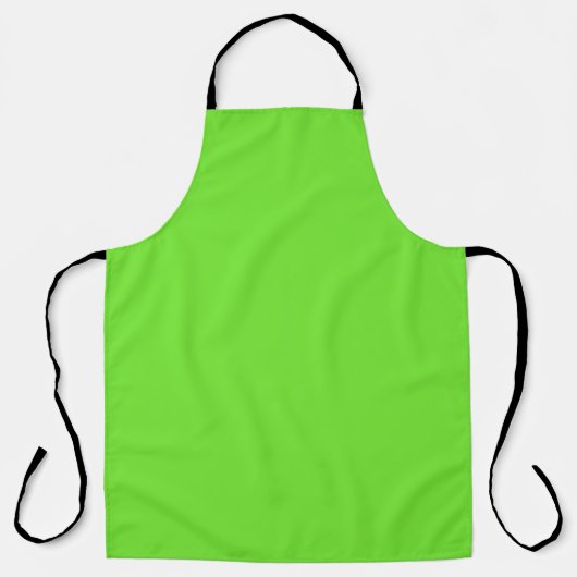 Tablier Budget simple couleur néon vert fluorescent (Recto)