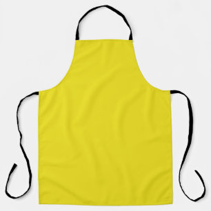 Tablier Budget Simple Couleur Uni Citron Jaune Canari