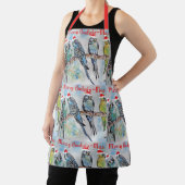 Tablier Budgie Budgies Merry Budgiemas Christmas Stocking (Insitu)