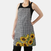 Tablier Buffle noir blanc Plongé de tournesol jaune (Insitu)