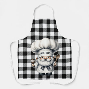 Tablier Buffle noir et blanc