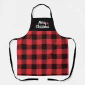 Tablier Buffle rouge de Noël (Recto)