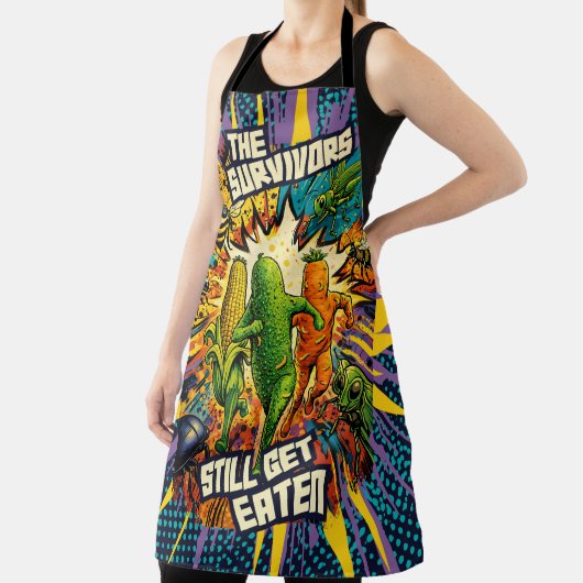 Tablier Bug attack panic vegetables cooking kitchen (Insitu)