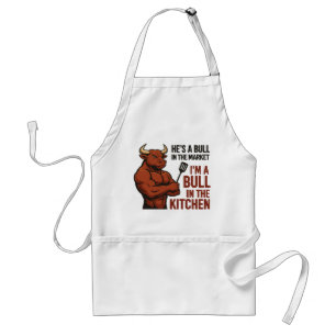 Tablier Bull Market Rencontre Cuisine Humour Apron