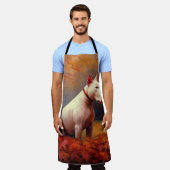 Tablier Bull Terrier à l'automne Leaves automne Inspire (Porté)