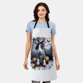 Tablier Bull Terrier Chien Halloween (Porté)