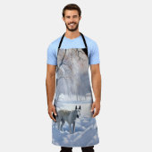 Tablier Bull Terrier Laisser neiger Noël (Porté)