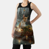 Tablier Bull Terrier Noël Festive Voyage (Insitu)