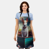 Tablier Bull Terrier sur une pagaie : une aventure Pittore (Porté)