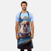 Tablier Bulldog anglais sur une pagaie : une aventure Pitt (Porté)