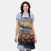 Tablier Bulldog Christmas Boat Holiday (Porté)