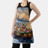 Tablier Bulldog Christmas Boat Holiday (Insitu)