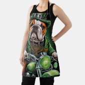 Tablier Bulldog Driving Bike St. Patrick's Day (Insitu)