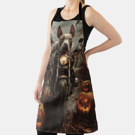 Tablier Bulle Terrier Riding Moto Halloween effrayant (Insitu)