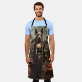 Tablier Bulle Terrier Riding Moto Halloween effrayant (Porté)