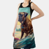 Tablier Bullmastiff Beach Surfing Peinture (Insitu)