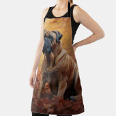 Tablier Bullmastiff en automne Feuilles automne Inspire (Insitu)