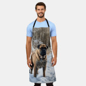 Tablier Bullmastiff Laisser neiger Noël (Porté)