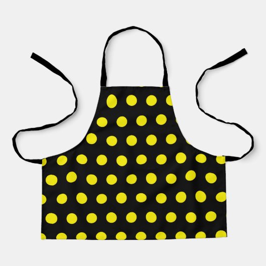 Tablier Bumblebebee Motif Jaune Pois Noir mignonne (Recto)