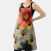 Tablier Bumblebebees et Fleur Gaillardia (Insitu)