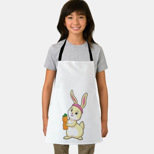 Tablier Bunny at fitness with Drinking bottle (Insitu)