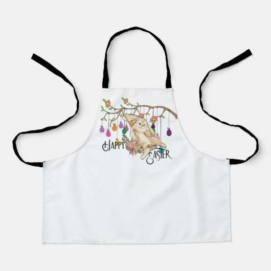 Tablier Bunny célèbre la fête de Pâques (Recto)