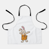 Tablier Bunny comme coiffeur avec peigne et ciseaux (Recto)