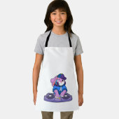 Tablier Bunny comme musicien avec mixeur (Insitu)