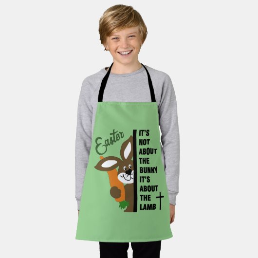 Tablier Bunny de Pâques (Porté)