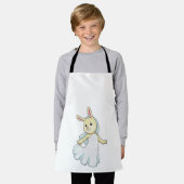 Tablier Bunny en mariée avec voile (Porté)