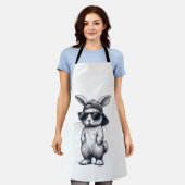 Tablier Bunny Face with Sunglasses Cap Easter Day for Boys (Porté)