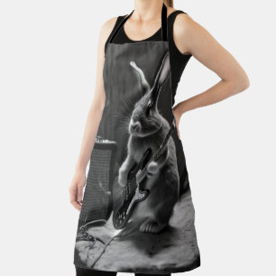 Tablier Bunny Jouer une guitare