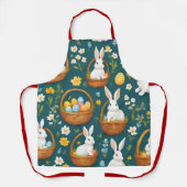 Tablier Bunny Pâques Collection moderne (Recto)