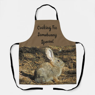 Tablier Bunny Pun adorable Wilderness Animal Photo Rabbit