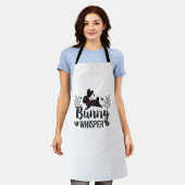 Tablier Bunny Whisperer Funny Lapin Graphisme lapin (Porté)