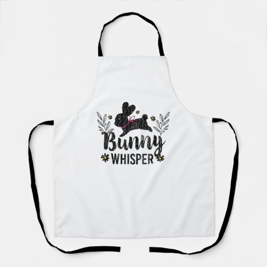 Tablier Bunny Whisperer Funny Lapin Graphisme lapin (Recto)