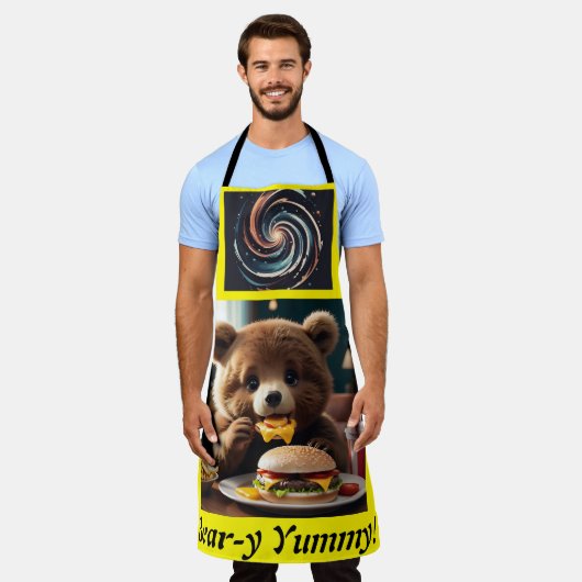Tablier Burger Bear Bliss Apron (Porté)