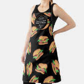 Tablier Burger cool amusant motif BBQ grill Chef (Insitu)