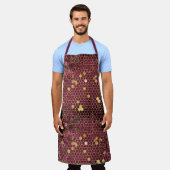 Tablier Burgundy Bee Series Design One (Porté)