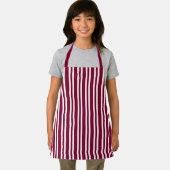 Tablier Burgundy White Stripes Seamless Pattern (Insitu)
