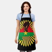 Tablier Burkina Faso Carte, drapeau et première révolution (Porté)