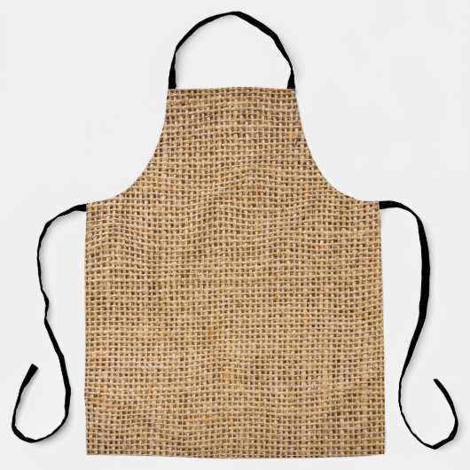 Tablier Burlap texture, arrière - plan transparent (Recto)