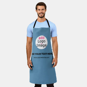 Tablier Business Chic Promo personnalisable Dusty Blue