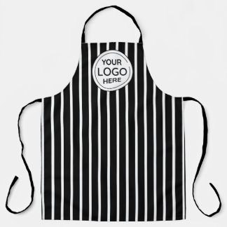 Tablier Business Logo Vertical White Stripes