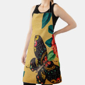 Tablier Butterfly with a bush kitchen apron (Insitu)