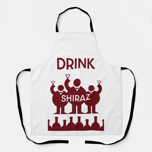 Tablier Buveurs de vin de Shiraz (Recto)