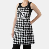 Tablier BW Houndstooth Apron monogramme (Insitu)