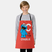 Tablier C est pour Cookie Monster | Ajouter Votre Nom (Porté)