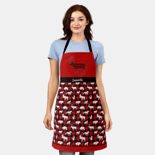 Tablier Cabine Buffalo Plaid Lumberjack Check Motif (Porté)