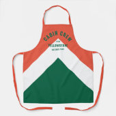 Tablier Cabine Crew Peronalized Destination Retro Rouge Ve (Recto)